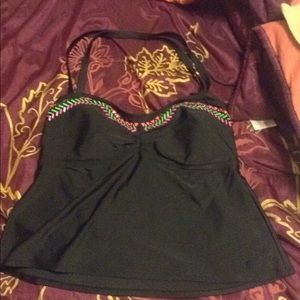 2X swim suite top, Halter style